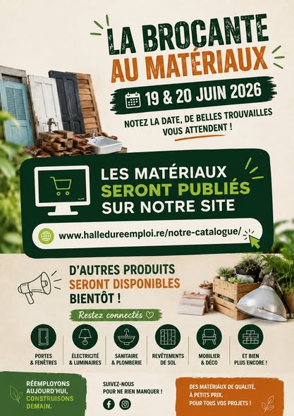 Brocante aux materiaux